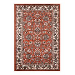 Superior Nysa Vintage Floral Rustic Indoor Area Rug, Cream, 5' x 8