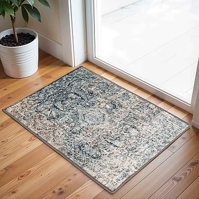 SUPERIOR Salford Contemporary Floral Medallion Indoor Area Rug