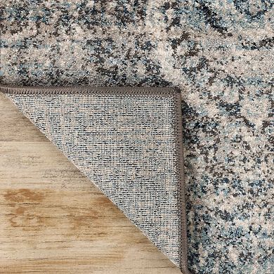 SUPERIOR Salford Contemporary Floral Medallion Indoor Area Rug