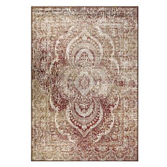SUPERIOR Salford Contemporary Floral Medallion Indoor Area Rug