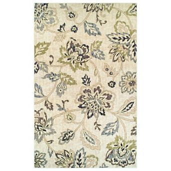 SUPERIOR Jacobean Floral Modern Farmhouse Indoor Area Rug