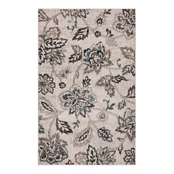 SUPERIOR Jacobean Floral Modern Farmhouse Indoor Area Rug