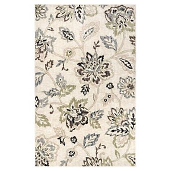 SUPERIOR Jacobean Floral Modern Farmhouse Indoor Area Rug