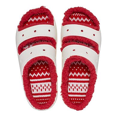 Crocs Classic Cozzzy Holiday Sweater Women's Slide Sandals