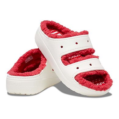 Crocs Classic Cozzzy Holiday Sweater Women's Slide Sandals