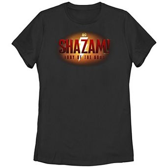 Juniors' DC Comics Shazam 2 Glow Logo Graphic Tee