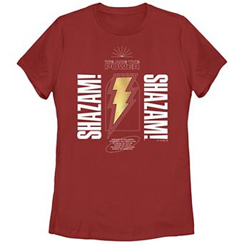 Juniors' DC Comics Shazam We are The Power Thunder Graphic Tee