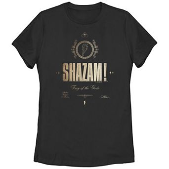 Juniors' DC Comics Shazam Ornate Poster Graphic Tee