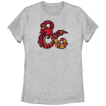 Juniors' Dungeons & Dragons Stained Glass Ampersand Logo Graphic Tee
