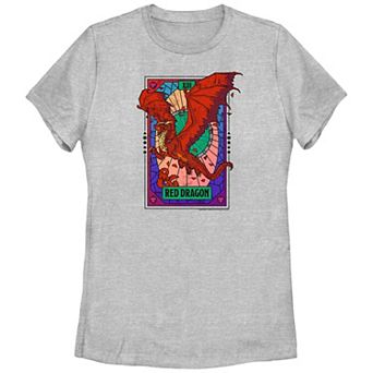Juniors' Dungeons & Dragons Red Dragon Tarot Graphic Tee