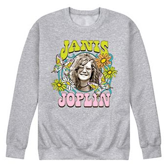 Men's Janis Joplin Butterfly Flowers Sweatshirt