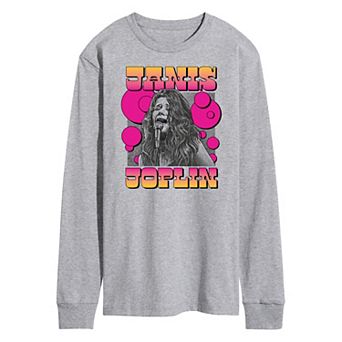 Men's Janis Joplin Drawing Long Sleeve Tee