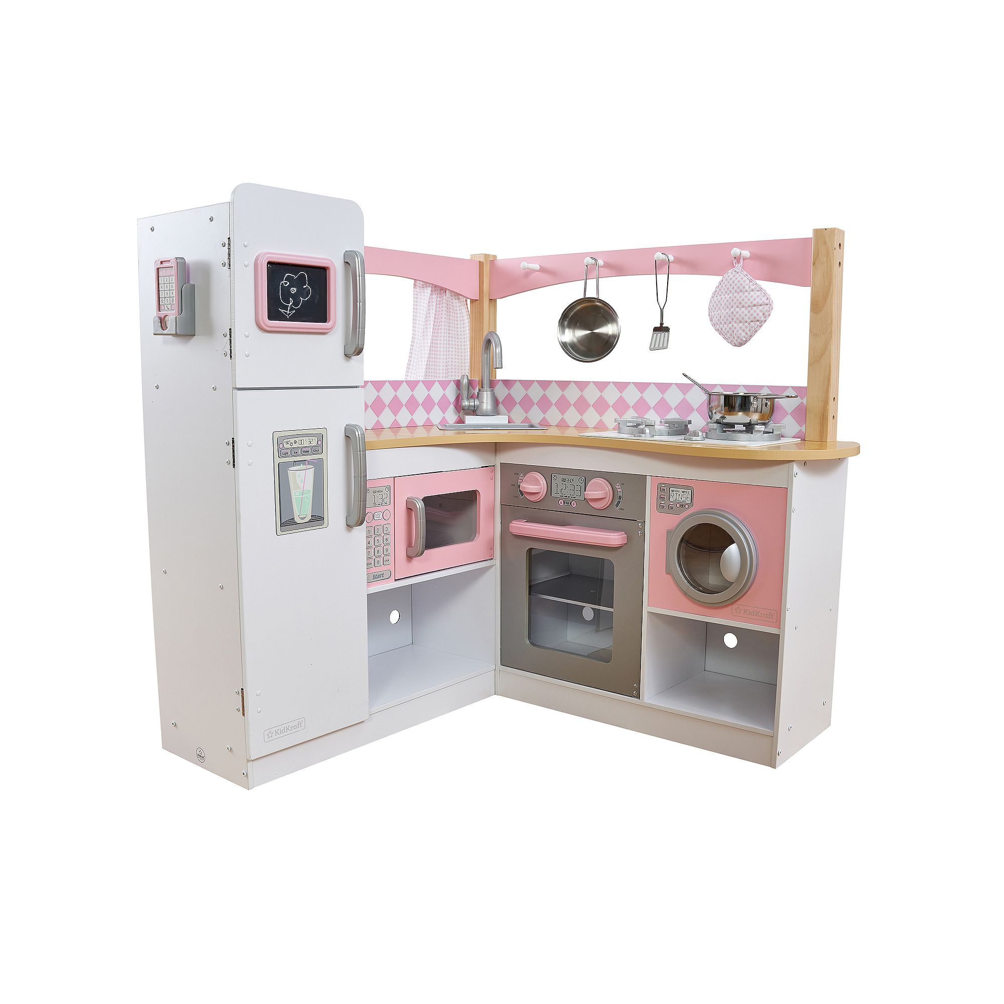 KidKraft Grand Gourmet Corner Kitchen Play Set, Multicolor
