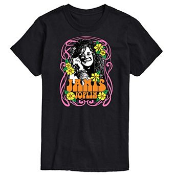Men's Janis Joplin Flowers Tee
