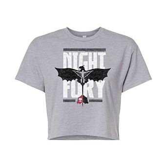 Juniors' How To Train Your Dragon Cropped Tee