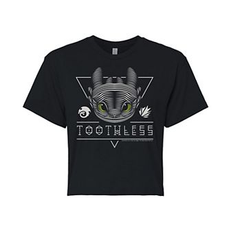 Juniors' How To Train Your Dragon Cropped Tee