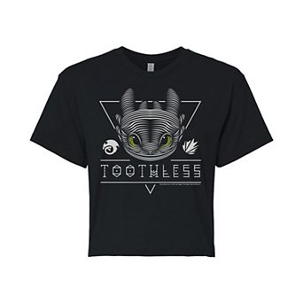 Juniors' How To Train Your Dragon Cropped Tee