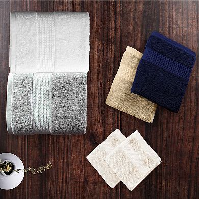 Micro Cotton Aertex Stripe 6-piece Towel Set