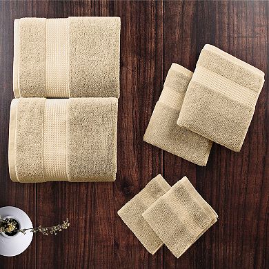 Micro Cotton Aertex Stripe 6-piece Towel Set