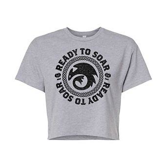 Juniors' How To Train Your Dragon Cropped Tee