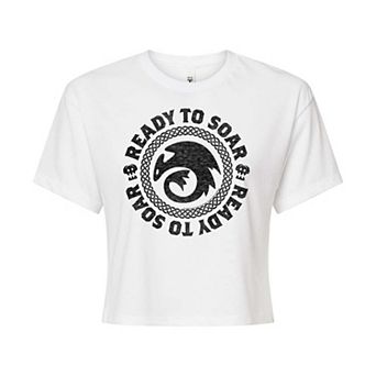 Juniors' How To Train Your Dragon Cropped Tee