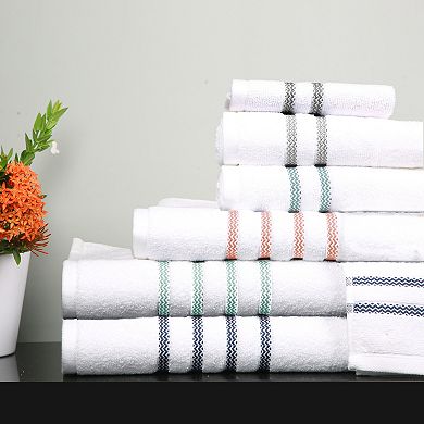 Micro Cotton Ethicot Stripe 6-piece Towel Set