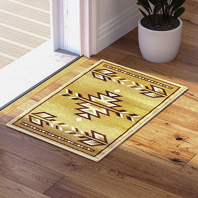 Masada Rugs Masada Rugs Southwest 2'x3' Native American Area Rug in Beige