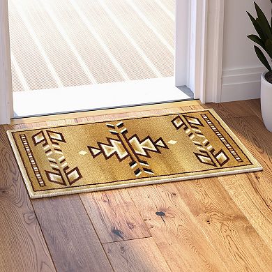 Masada Rugs Masada Rugs Southwest 2'x3' Native American Area Rug in Beige