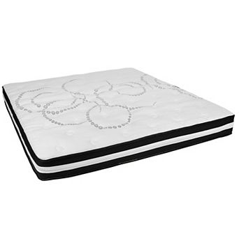 Merrick Lane Luna 10 Inch CertiPUR-US Certified Foam & Pocket Spring Mattress in a Box