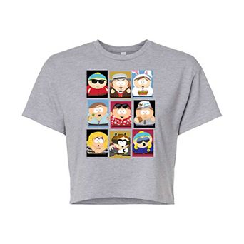 Juniors' South Park Cartman Cropped Tee