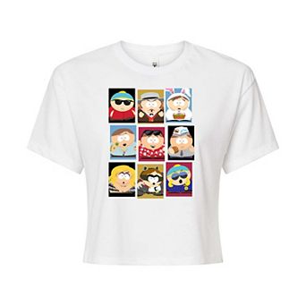 Juniors' South Park Cartman Cropped Tee