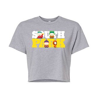 Juniors' South Park Logo Cropped Tee