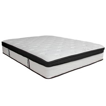 Merrick Lane Hulen 12 Inch Hybrid Pocket Spring & CertiPUR-US Certified Memory Foam Mattress