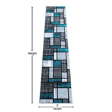 Masada Rugs Stephanie 2'x11' Modern Contemporary Area Rug