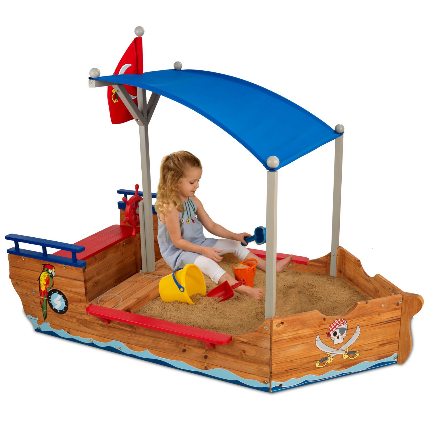  Toysmith Deluxe Sand Castle Beach Set and Bag O' Beach Bones  Playset; Beach Day Playset : Toys & Games