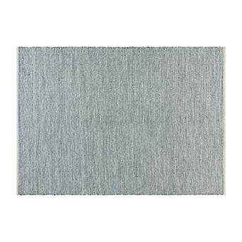 Merrick Lane 5' x 7' Indoor/Outdoor Handwoven Diamond Patterned Area Rug in Grey