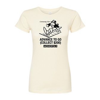 Juniors' Monopoly Advance To Go Fitted Tee