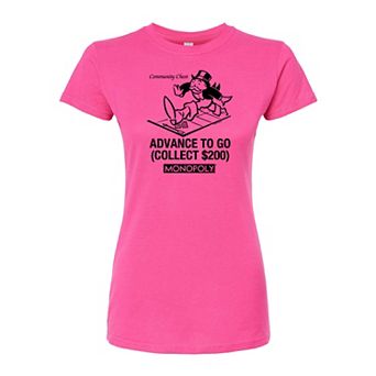 Juniors' Monopoly Advance To Go Fitted Tee