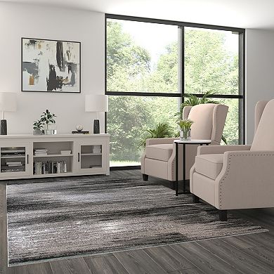 Masada Rugs Masada Rugs Trendz Collection 6'x9' Modern Contemporary Area Rug in Gray, Black and White - Design Trz863
