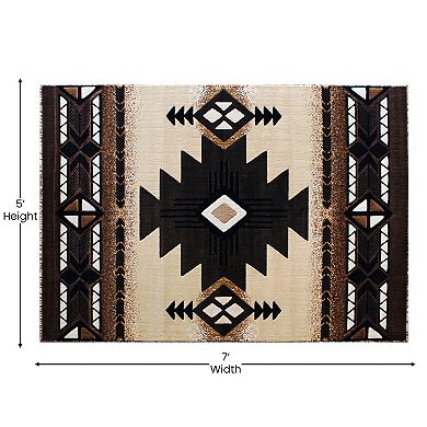 Masada Rugs Masada Rugs 5'x7' Southwest Native American Area Rug - Design C318 Berber