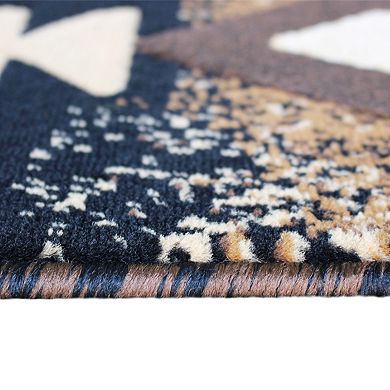 Masada Rugs Masada Rugs 8'x10' Southwest Native American Area Rug - Design C318 Black