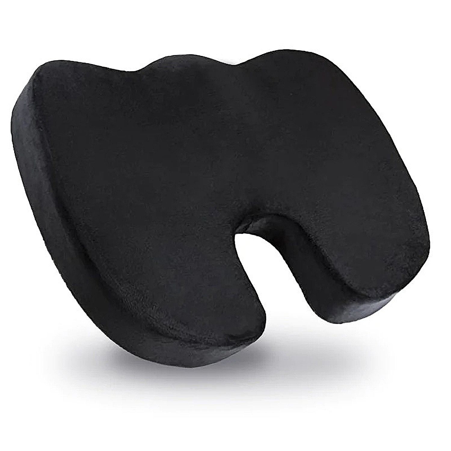 Carex Memory Foam Coccyx Seat Cushion - Tailbone Pain Relief Cushion -  Sciatica Pillow for Sitting and Pain Relief