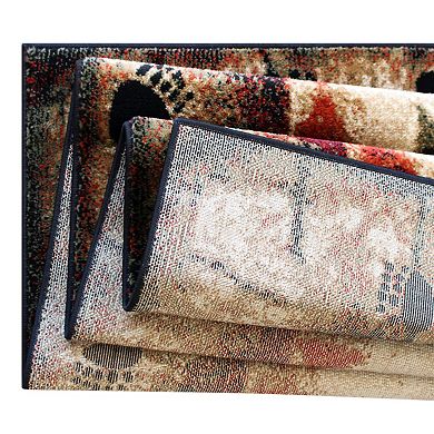 Masada Rugs Masada Rugs 6'x9' Cabin/Lodge Theme Area Rug with Bear and Cub Scene