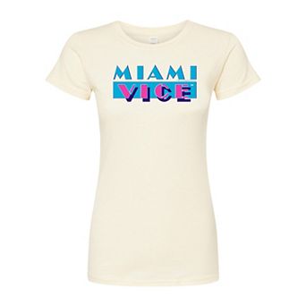 Juniors' Miami Vice Fitted Tee