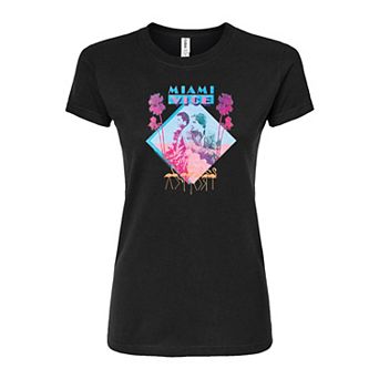 Juniors' Miami Vice Fitted Tee