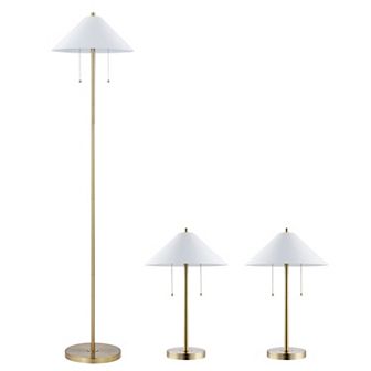 Safavieh Prisma Floor & Table Lamp 3 pc Set