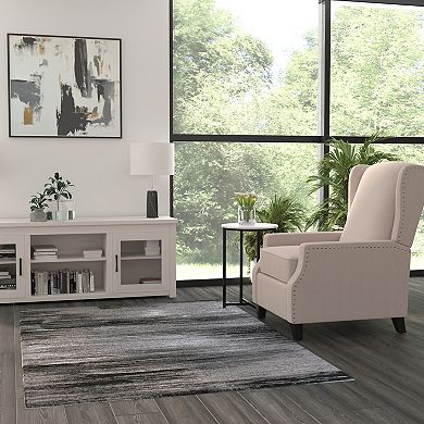 Masada Rugs Masada Rugs Trendz Collection 5'x7' Modern Contemporary Area Rug in Gray, Black and White - Design Trz863