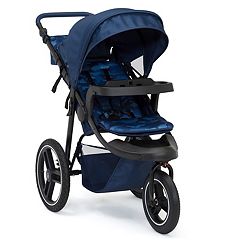 Badger Basket Co. Trek 3-Wheel Folding Twin Doll Jogging Stroller