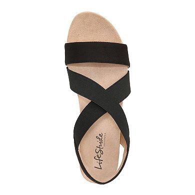 LifeStride Delta 2 Women's Slingback Wedge Sandals