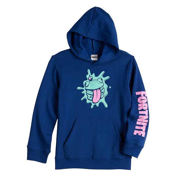 Boys 8 20 Fortnite Frog Long Sleeve Fleece Hoodie